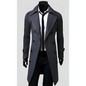 Slim Fit Overcoat - Gray -