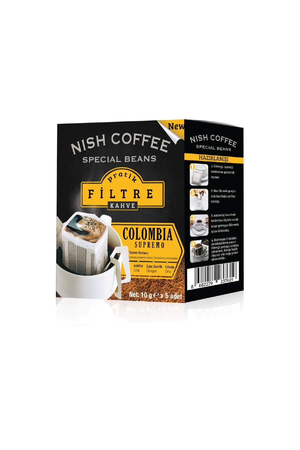 Nish Practical Filter Coffee Colombia 9Gr X 5 Kia Day Design