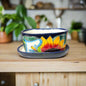 Small Talavera Flower Pot Colorful Hand-Painted Mexican Planter - Sunflower - Talavera Flower Pot