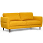 72 Inch Small Fabric Loveseat Sofa Couch with Wood Legs-Yellow- VYSN- {{Product type}}