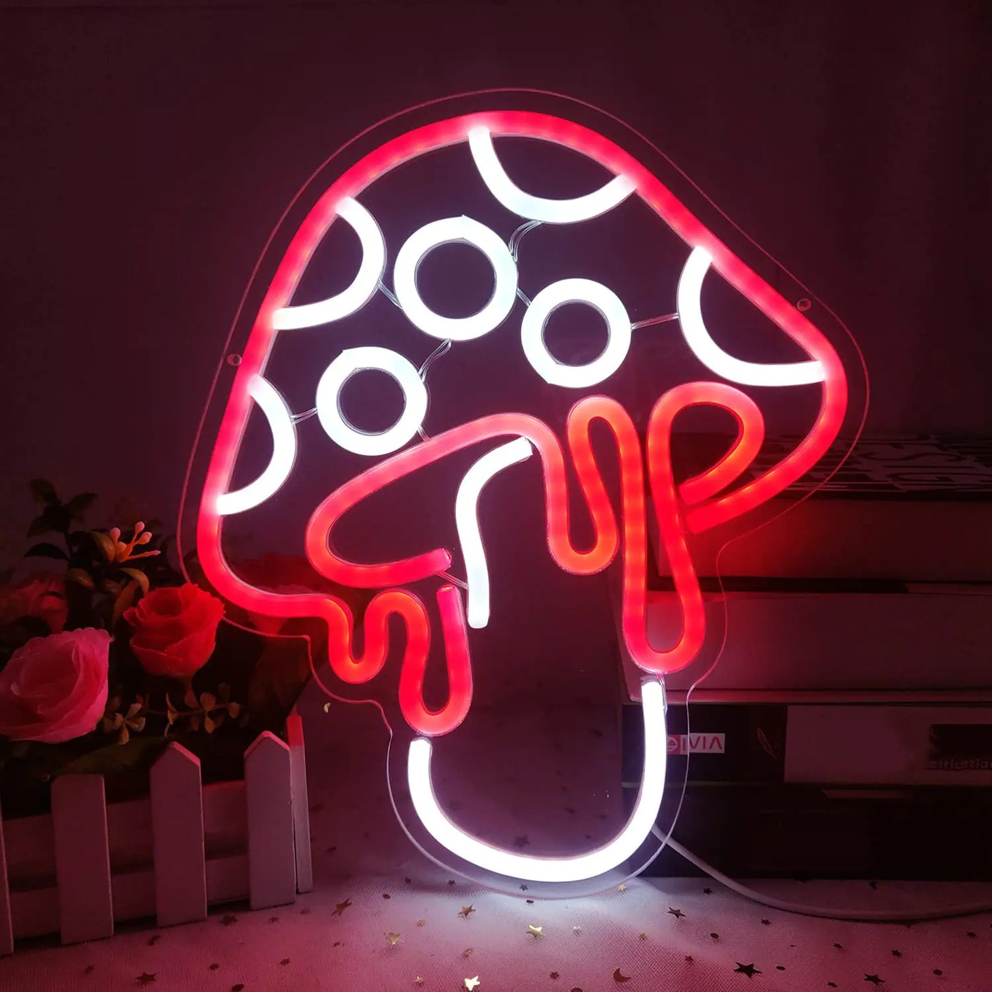 Neon Mushroom LED Sign