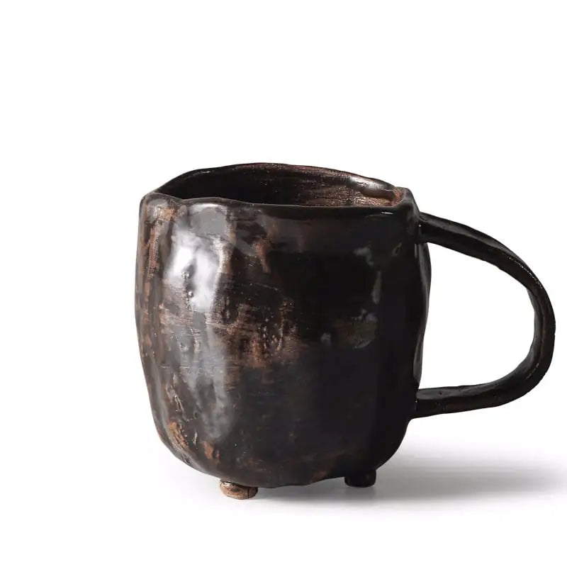 Japanese Retro Stoneware Ceramic Water Cup Kia Day Design