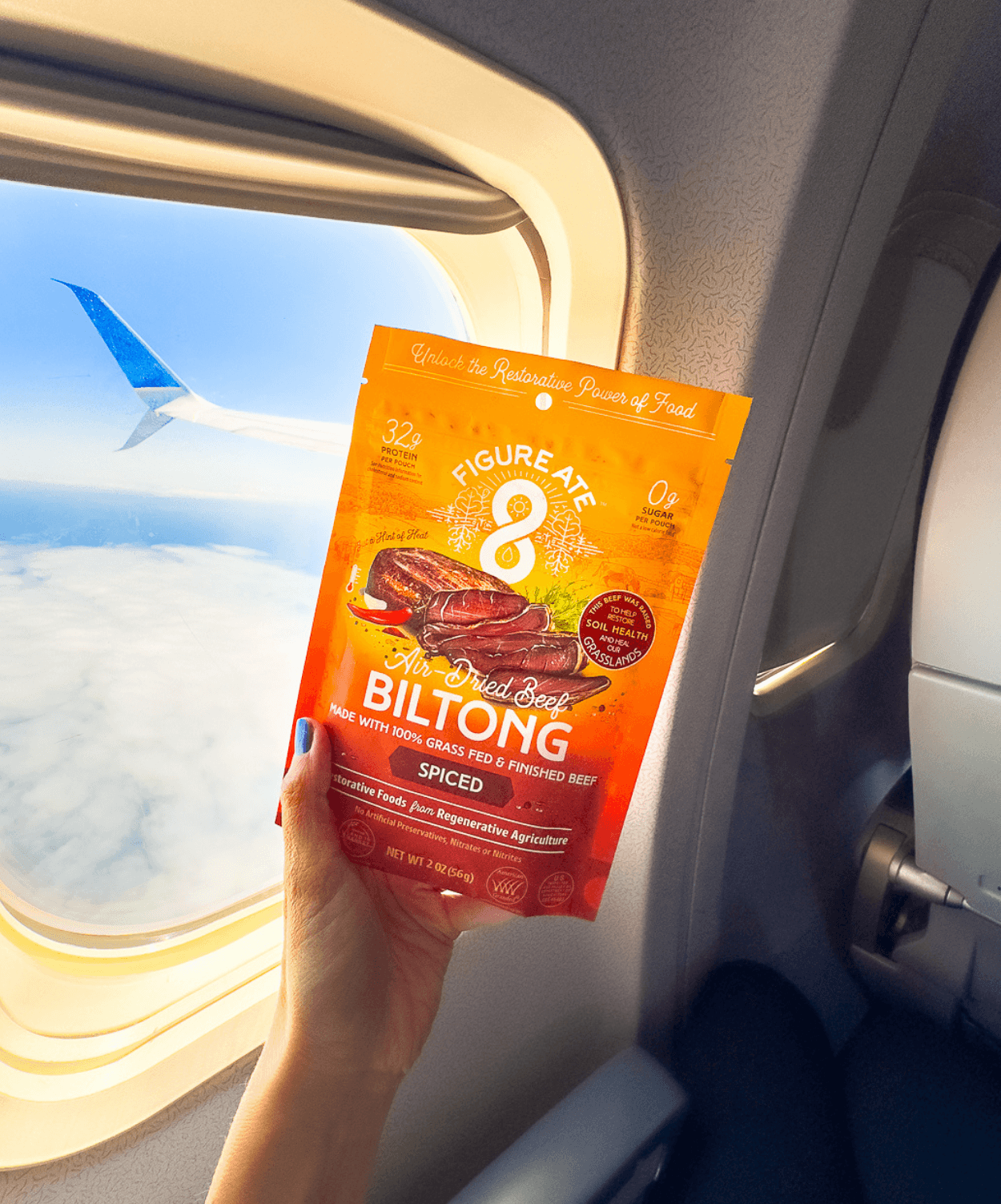 Spiced Grass Fed & Finished Beef Biltong - - Biltong