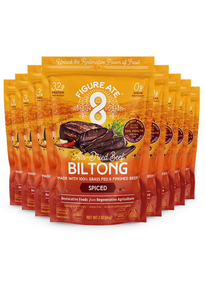 Spiced Grass Fed & Finished Beef Biltong - - Biltong