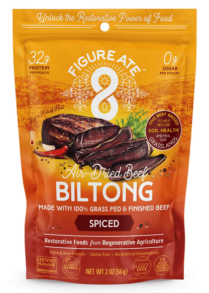Spiced Grass Fed & Finished Beef Biltong - - Biltong