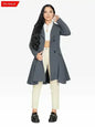 Spring/Summer Double Breasted Skater Coat (1102-SP) - Grey - Jackets & Coats