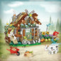 Mini Street View Bee Shop Building Blocks Toy Kia Day Design