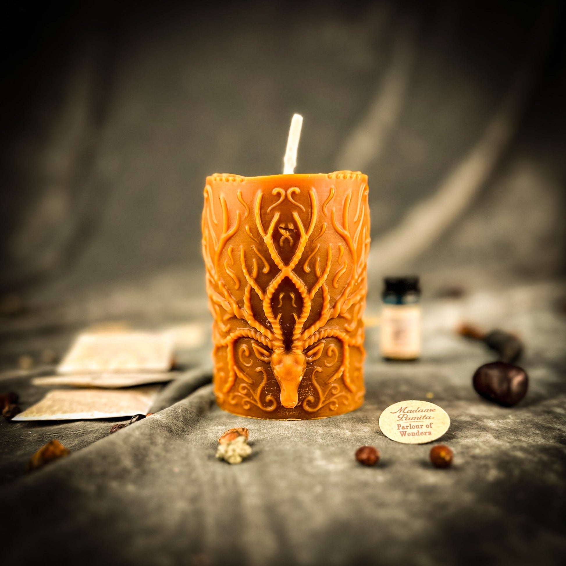 Stag of the Quest Candle Spell Kit - Spiritual Guidance & Life's Mission Magic - Brown (Court Cases) - Candle Spell Kit