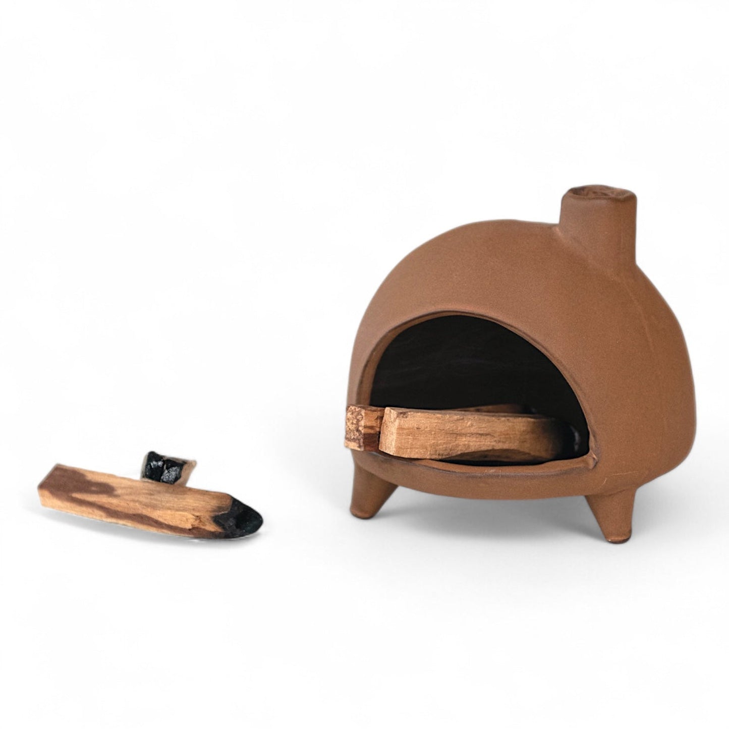 Terracotta Chimney Incense & Smudge Stick Burner - - Candles & Accessories