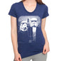 Stormtrooper American Gothic Womens Graphic Tee Shirt - indigo - T-shirts