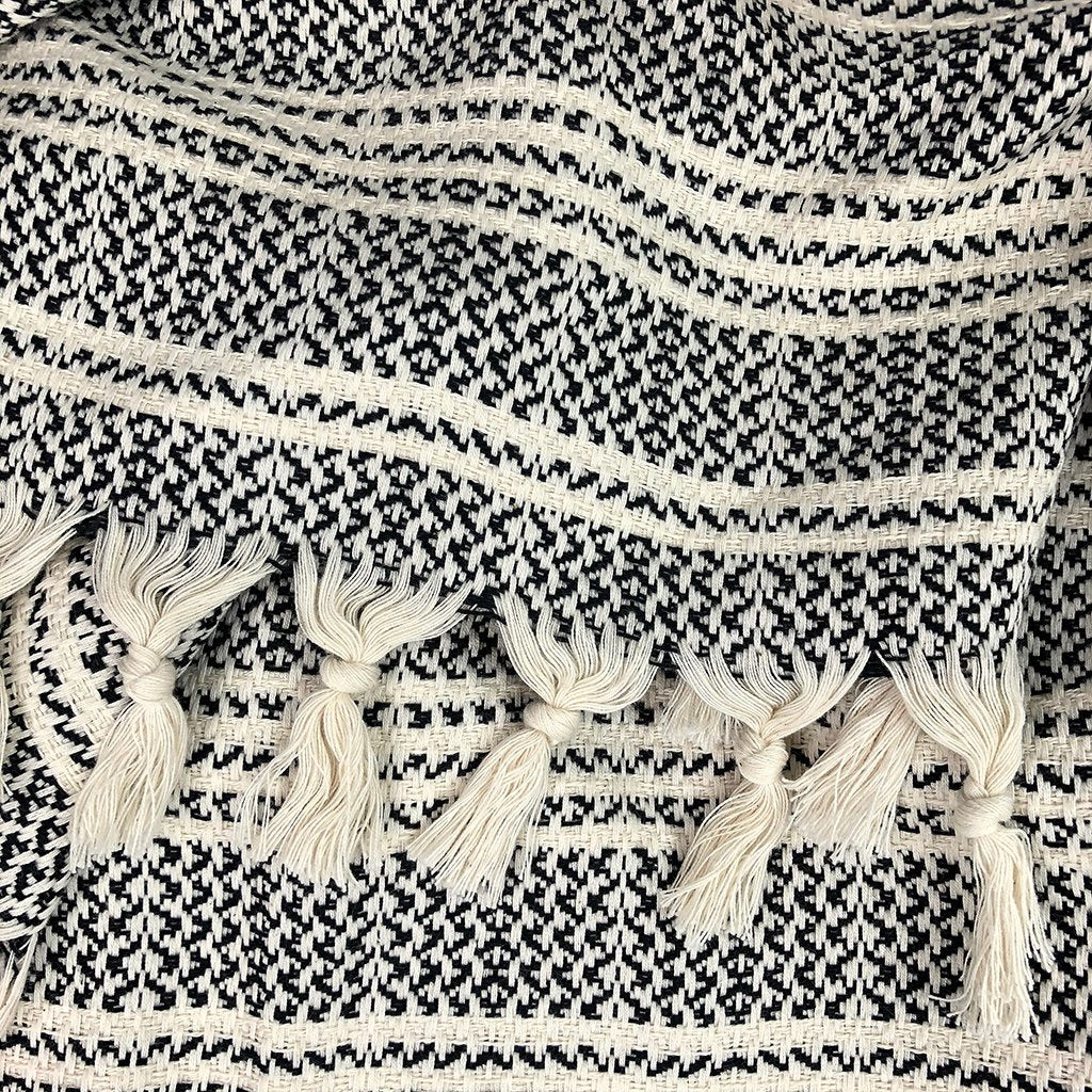 High-Quality Woven Stripe Turkish Throw - - Home Decor