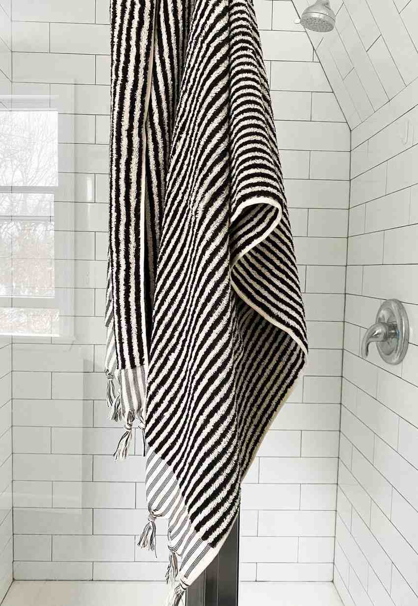 Striped Bath Towel - - Bath Towels
