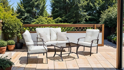 Arezzo - 5 Pc. Outdoor Furniture Set- Unique Piece Furniture- {{Product type}}