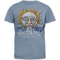 Sublime Sun Logo Mens T-shirt- Black / White / Blue - Blue - Men's T-shirts