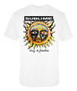 Sublime Sun Logo Mens T-shirt- Black / White / Blue - White - Men's T-shirts