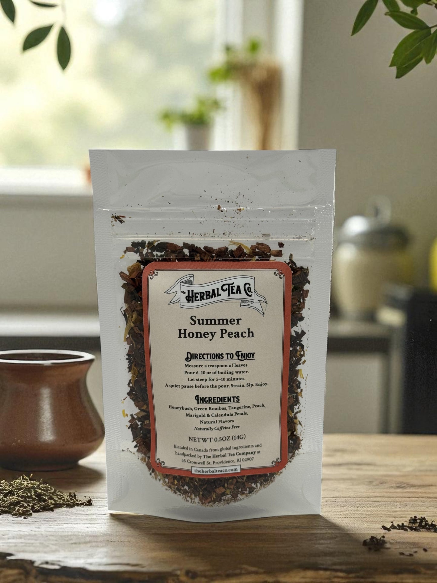 Summer Honey Peach Herbal Tea - Taster - 4 servings - Tea