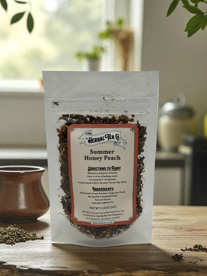 Summer Honey Peach Herbal Tea - Taster - 4 servings - Tea