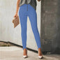 Casual Women's Solid Color Button Trousers - Kia Day Design