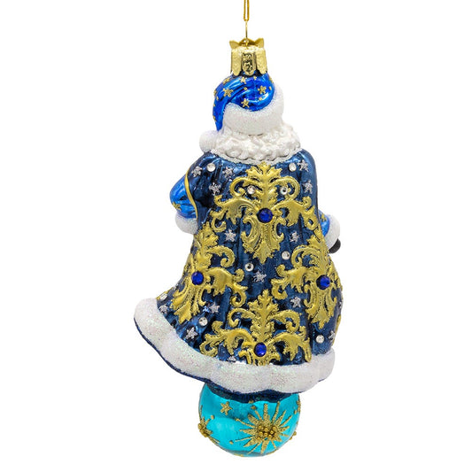 Bellissimo Glass Celestial Santa Ornament - - Christmas >> Ornaments >> Glass