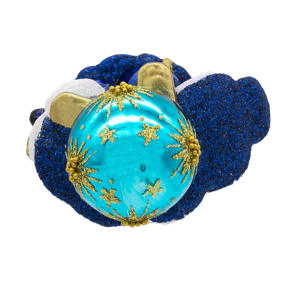 Bellissimo Glass Celestial Santa Ornament - - Christmas >> Ornaments >> Glass