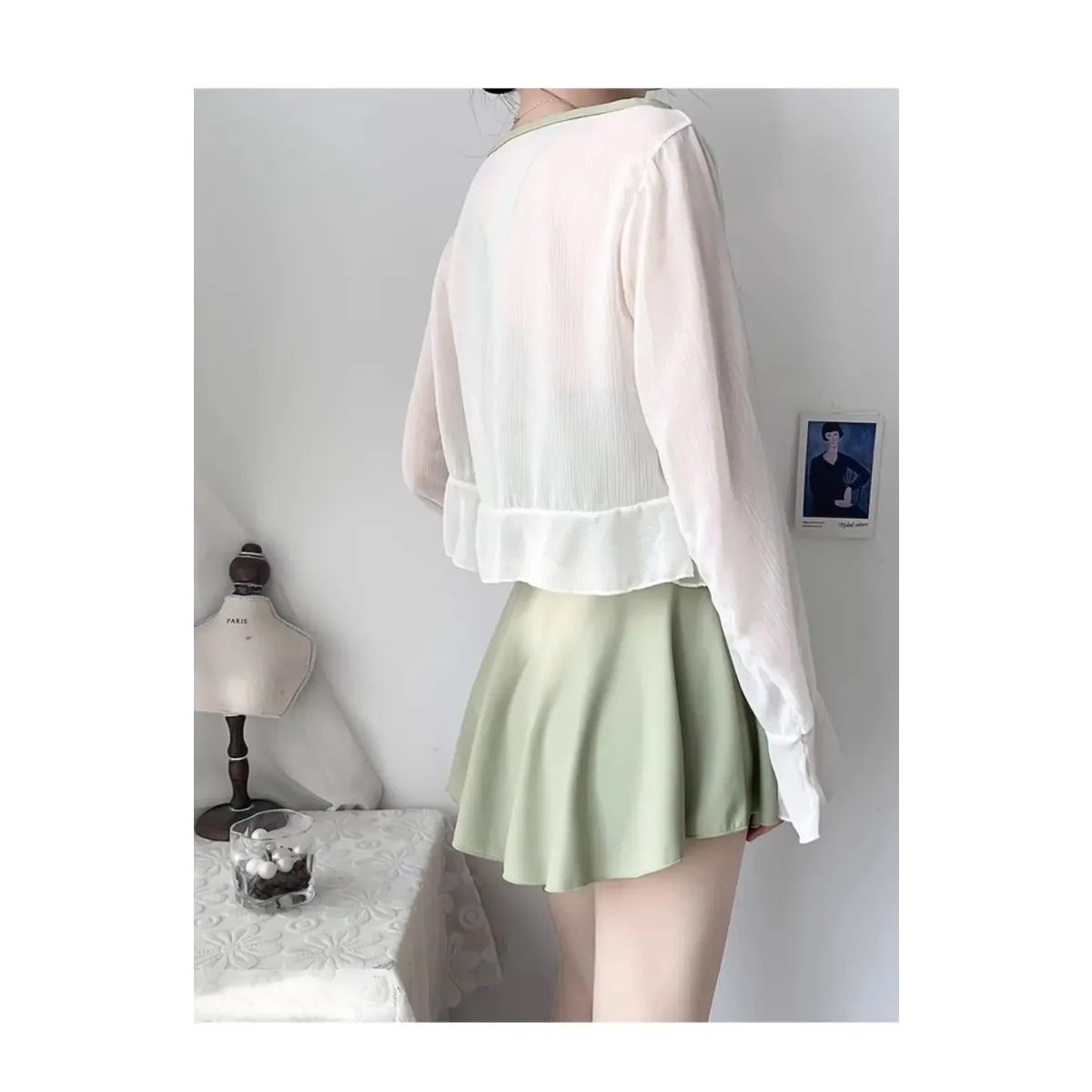 Pleated Cutout Swimsuit Dress – Korean Sexy Summer 2025 Swimwear - - Swimwear