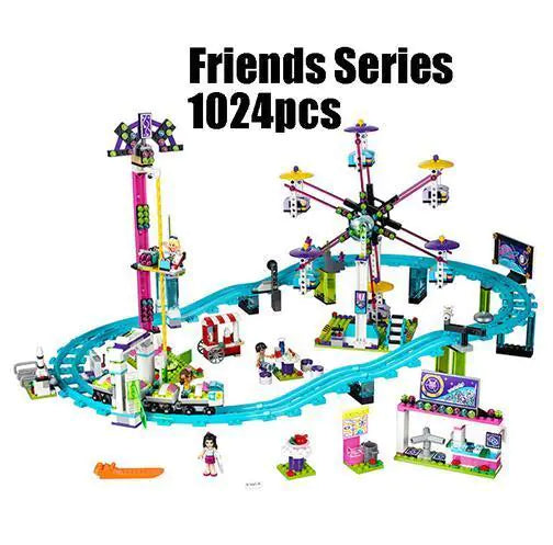 Amusement Park Large Roller Coaster Building Blocks - Kia Day Design