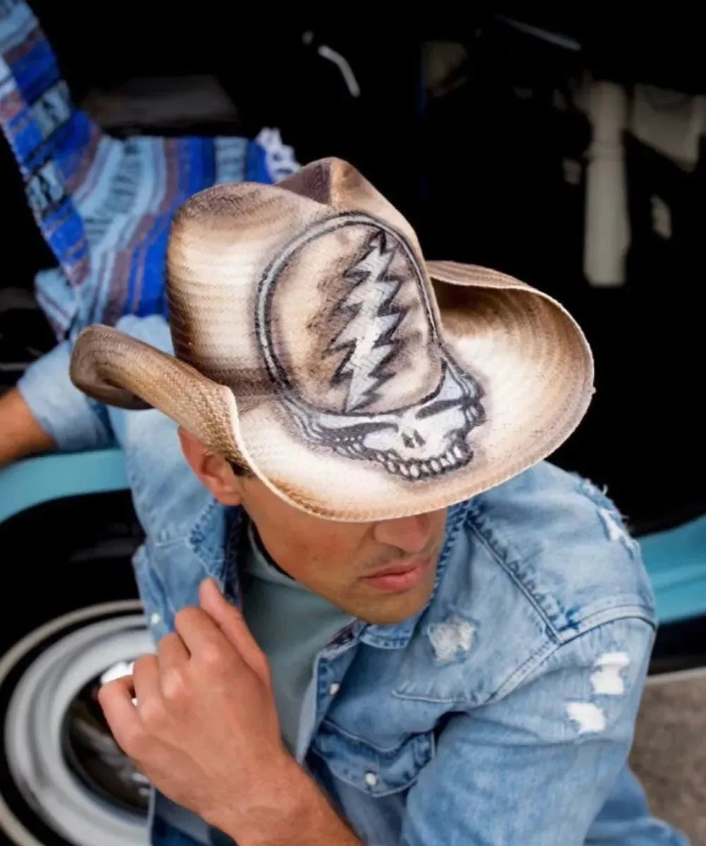 Peter Grimm Grateful Dead SYF Nothing But A Good Time (Brown) - Straw Cowboy Hat- HatCountry- {{Product type}}
