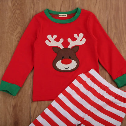 Reindeer T-Shirt and Pants Set Red 3T