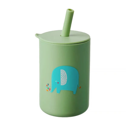 Baby Feeding Straw Cup green