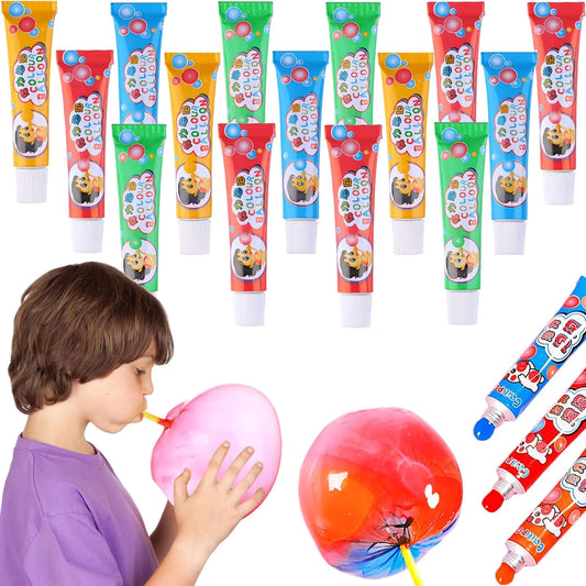 50Pcs Blow Plastic Bubble Balloons - - bubble maker