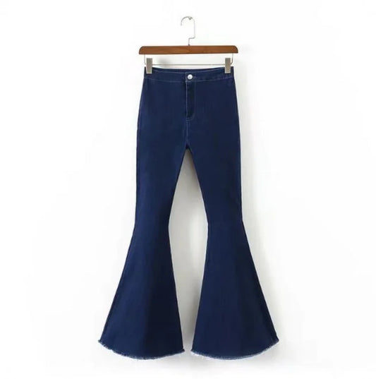 High-Waisted Slim Fit Stretch Jeans