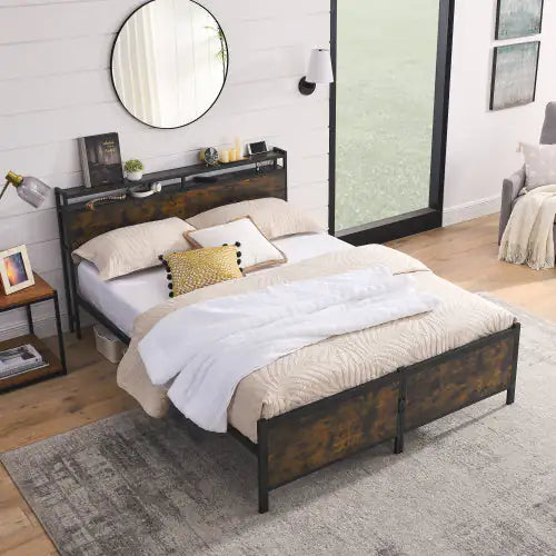 Queen Wrought Iron Bed Frame - - bed frame