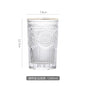 Embossed Sunflower Glass Mug - Scandinavian Style Drinkware Kia Day Design
