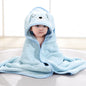 Cartoon Animal Baby Bath Towels Blue Dog