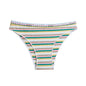 Classic Retro Low Waist Cotton Rainbow Stripe Briefs - Kia Day Design
