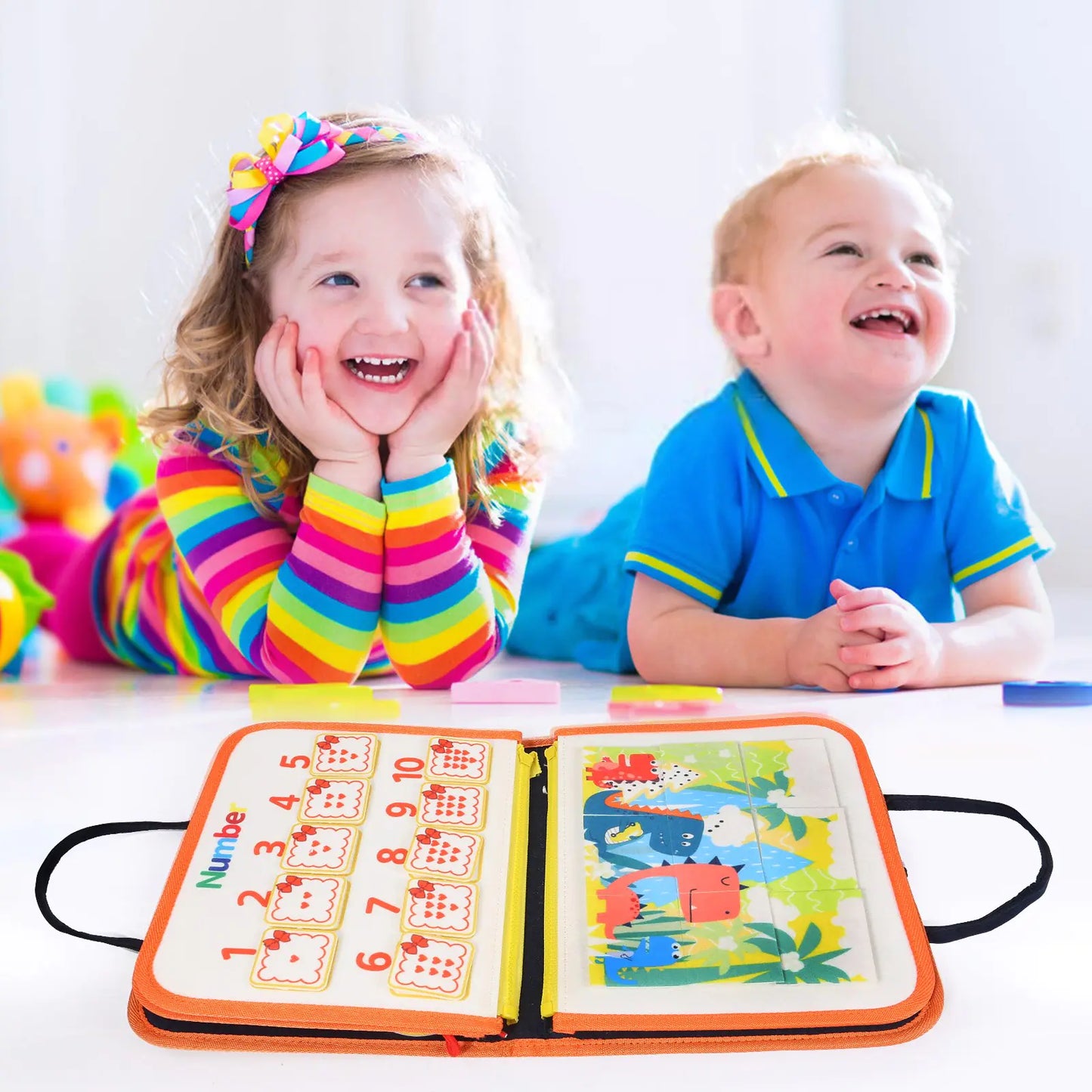 Toddler's Montessori Educational Busy Board