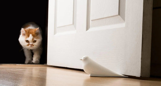 White Dove Decorative Door Stopper - - door stopper