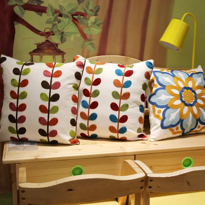 American Cotton Decorative Pillow Cover for Sofa Kia Day Design
