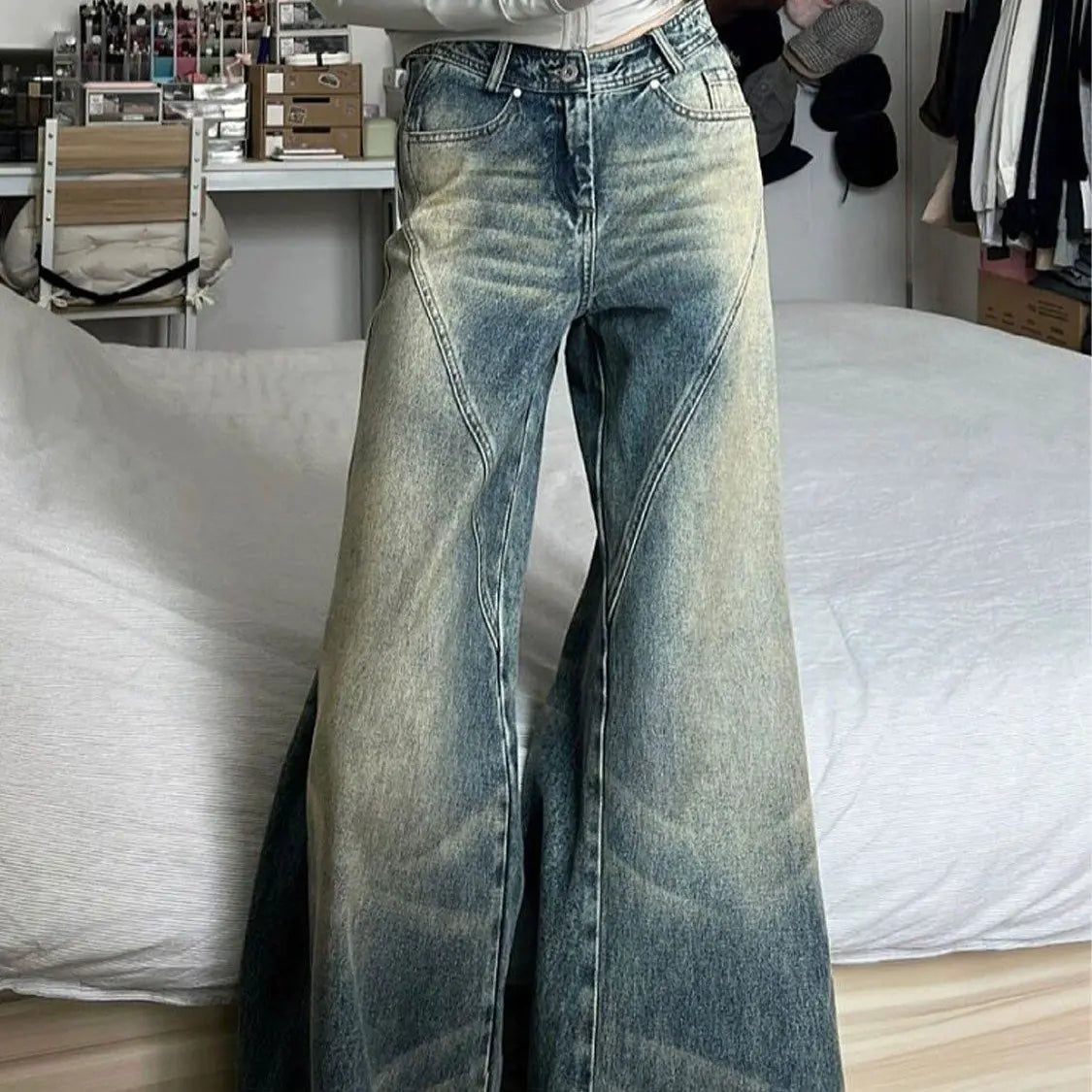 American Retro Hot Girl Street Jeans