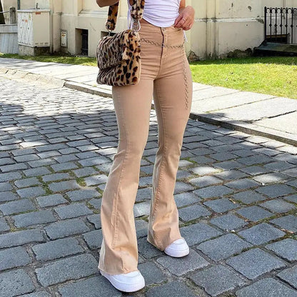 High Waist Flared Jeans - Kia Day Design