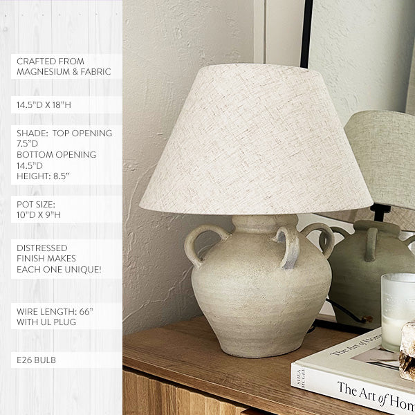 Artisan Inspired Round Table Lamp - - Sale