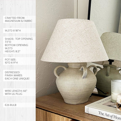 Artisan Inspired Round Table Lamp - - Sale