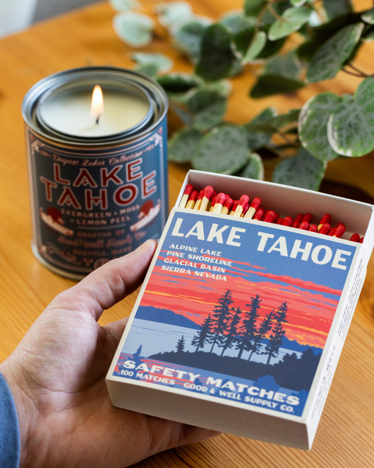 Lake Tahoe Vintage National Park Cabin Matches - - matches