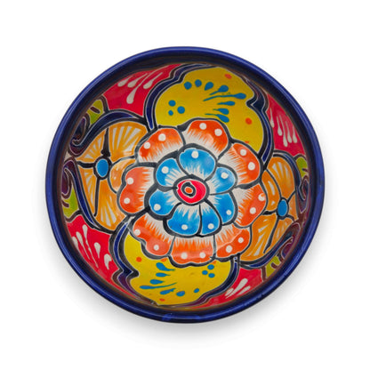 Talavera Salsa Bowl Handmade Mexican Molcajete - - Talavera Salsa Bowl