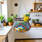 Small Talavera Hanging Planter with Birds | Handmade Ceramic Pot- The Talavera Hub- {{Product type}}