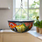 Talavera Hanging Planter Colorful Hand-Painted Mexican Flower Pot - - Talavera Flower Pot