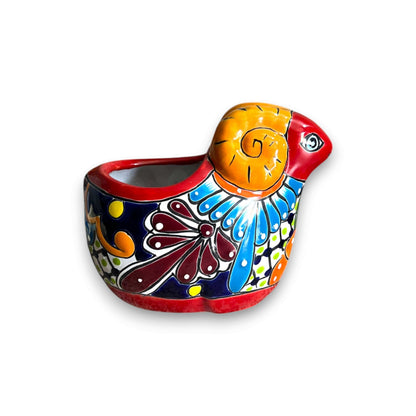 Talavera Ram Planter Colorful Mexican Sheep Ceramic Pot - - Talavera Planter