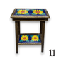 Talavera Tile End Table | Handmade Mexican Wood Accent Furniture- The Talavera Hub- {{Product type}}