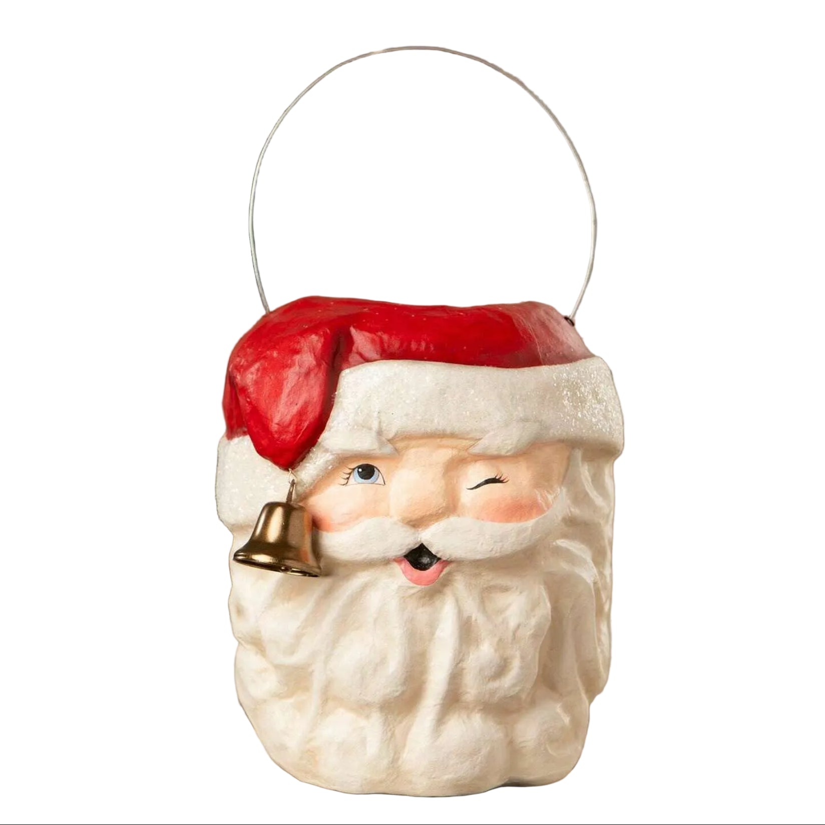 Tall Santa Bucket | Bethany Lowe | Christmas Decor - - Seasonal & Holiday Decorations