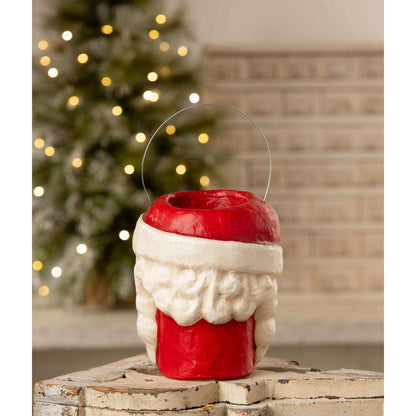 Tall Santa Bucket | Bethany Lowe | Christmas Decor - - Seasonal & Holiday Decorations